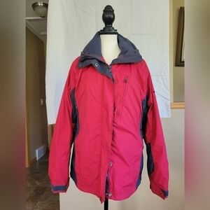 Columbia sportswear Vertex red double layer winter ski jacket M